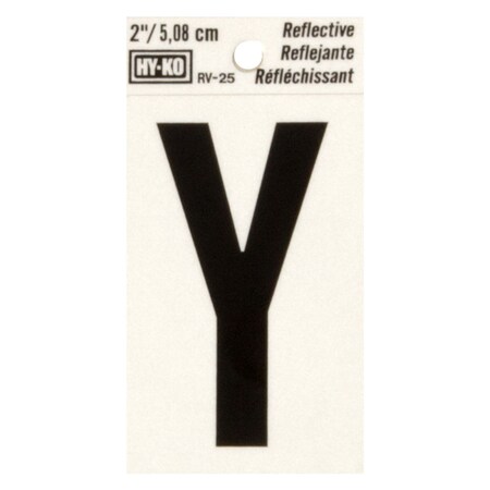 Hy-Ko 2In Reflective Letter Y, 10PK B00436